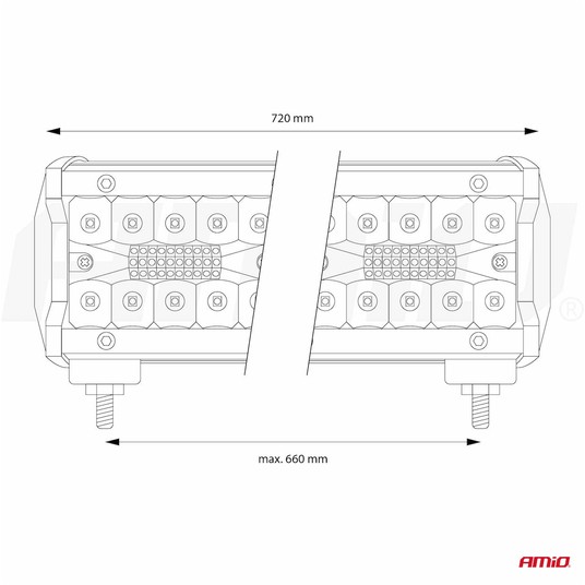 02544 LED AWL30 200LED 720x74 600W COMBO 9-36V -photo number 3