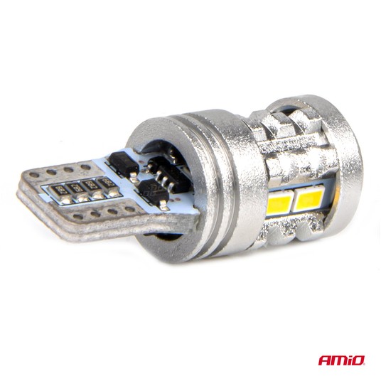 03718 Żarówki LED T10 W5W 6x3020+1x3030 SMD 12V 24 -photo number 4