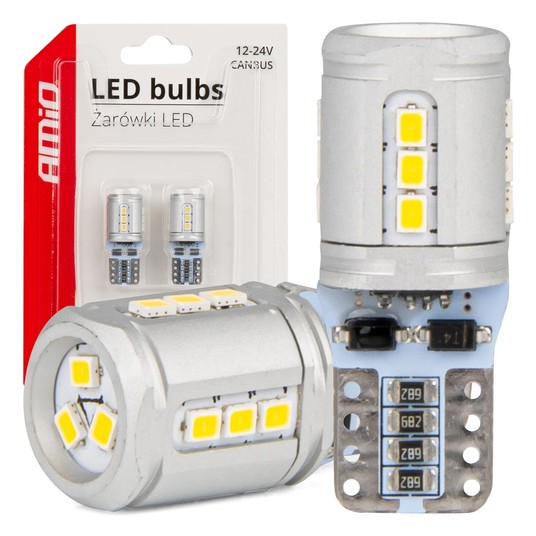 03723 Żarówki LED CANBUS T10e W5W 15x2016 SMD Whit -photo number 1