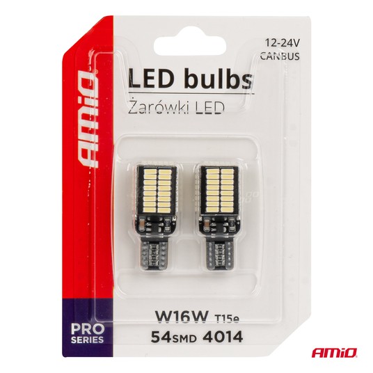 03724 Żarówki LED CANBUS PRO T15e W16W 54x4014 SMD -photo number 2