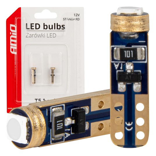 03729 Żarówki LED W1W T5 12V 3030 1LED HP Zielona -photo number 1