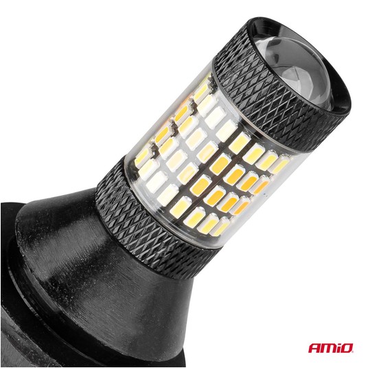 2w1 Światła do jazdy dziennej LED z kierunkowskazem PY21W AMIO-02451 -zdjęcie numer 7