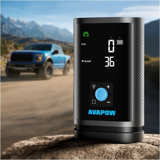 AVAPOW Jump Starter Booster JP3 PRO z Kompresorem Air Pump 3000 A -zdjęcie numer 10