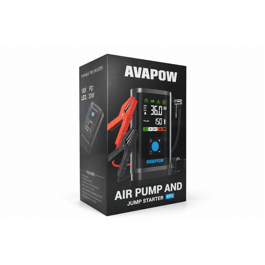 AVAPOW Jump Starter Booster JP3 PRO z Kompresorem Air Pump 3000 A -zdjęcie numer 2