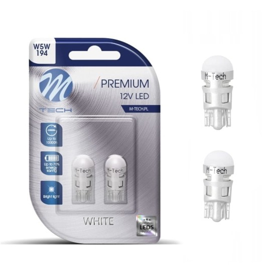 Blister 2x Dioda LED L106 - W5W 1xSMD3030 biała -zdjęcie numer 1