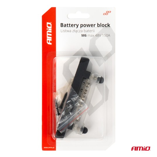 Blok roz. masy minusa bus bar M6 12V - 48V 150A -photo number 2