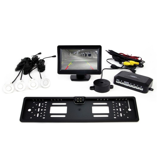 Czujniki TFT01 4,3"z Kam.CAM-402 LED 4 sensory Bia -photo number 1