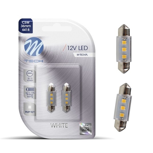 Dioda LED L090 - C5W 36mm 3xSMD2835 biała -zdjęcie numer 1