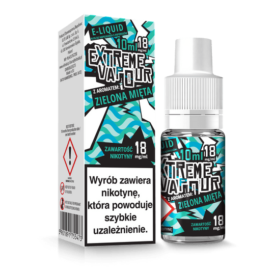 E-LIQUID EX VAP.ZIELONA MIĘTA 18mg/ml 10ml -photo number 1