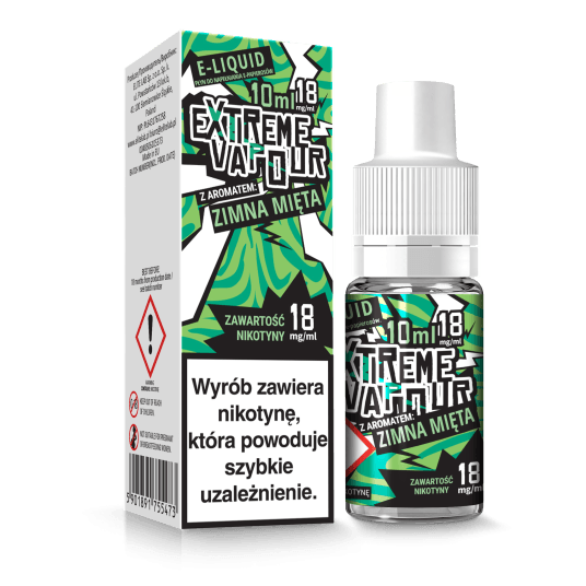 E-LIQUID Extreme Vapour 18mg/ml 10ml (Zimna mięta) -zdjęcie numer 1