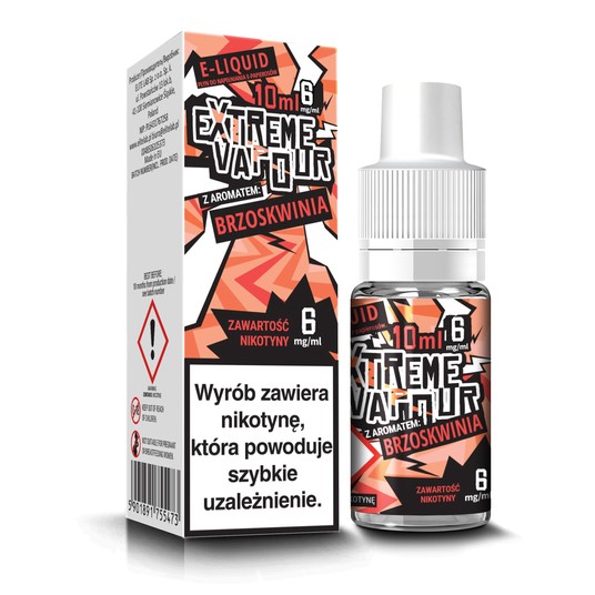 E-LIQUID Extreme Vapour 6mg/ml 10ml (Brzoskwinia) -zdjęcie numer 1