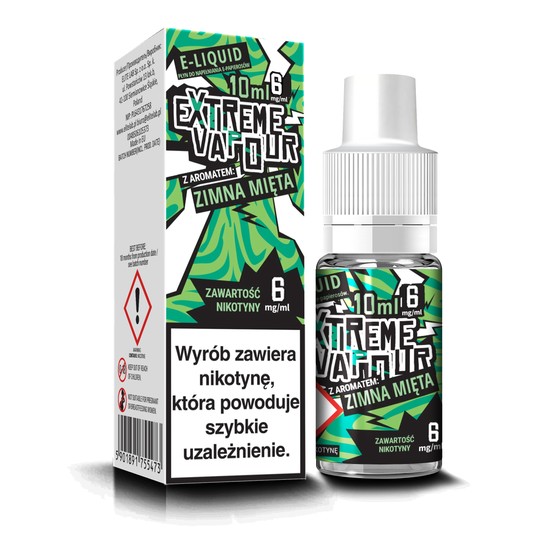 E-LIQUID Extreme Vapour 6mg/ml 10ml (Zimna mięta) -zdjęcie numer 1