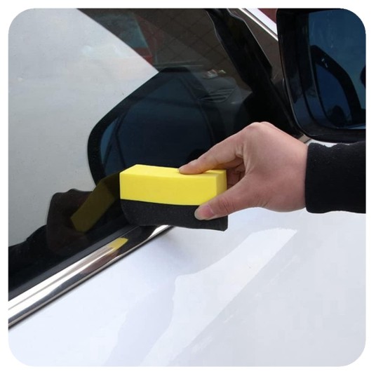 EM Automotive® Aplikator do Opon Gąbka w Kształcie Półksiężyca -zdjęcie numer 6