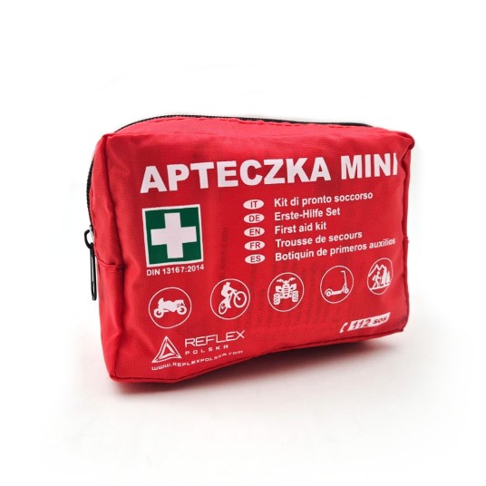 EM Automotive® Apteczka Motocyklowa Turystyczna Rowerowa Podróżnicza DIN 13167 z Maską CPR -zdjęcie numer 4