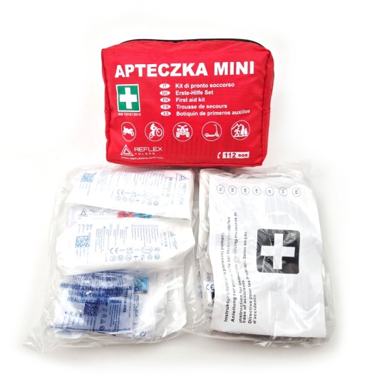 EM Automotive® Apteczka Motocyklowa Turystyczna Rowerowa Podróżnicza DIN 13167 z Maską CPR -zdjęcie numer 7