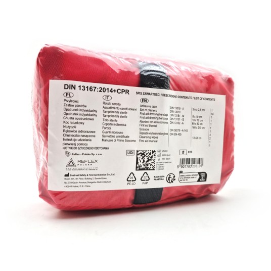 EM Automotive® Apteczka Motocyklowa Turystyczna Rowerowa Podróżnicza DIN 13167 z Maską CPR -zdjęcie numer 3