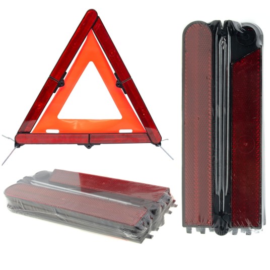 EM Automotive® Apteczka Samochodowa DIN 13164 Zestaw Pierwszej Pomocy z Trójkątem Ostrzegawczym i Ka -zdjęcie numer 2