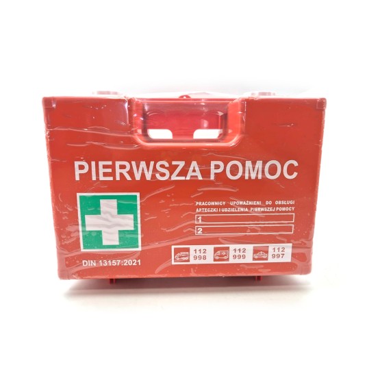 EM Automotive® Apteczka Zakładowa Przemysłowa Pierwszej Pomocy DIN 13157 do Montażu na Ścianie -zdjęcie numer 7