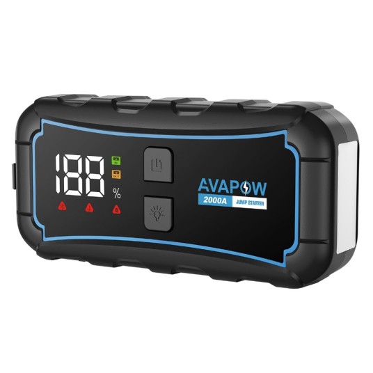 EM Automotive® Booster Rozruchowy Jump Starter Powerbank z Latarką 2000A 12000 mAh E5 PRO -zdjęcie numer 6