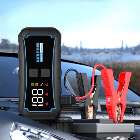EM Automotive® Booster Rozruchowy Jump Starter Powerbank z Latarką 2000A 12000 mAh E5 PRO -zdjęcie numer 3