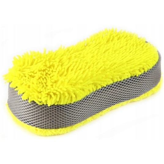 EM Automotive® Gąbka z Mikrofibry do Mycia Czyszczenia i Polerowania Samochodu 23x10x5 cm -zdjęcie numer 5