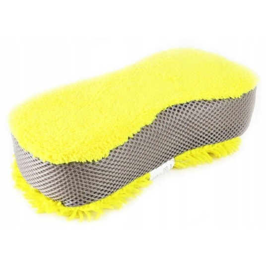 EM Automotive® Gąbka z Mikrofibry do Mycia Czyszczenia i Polerowania Samochodu 23x10x5 cm -zdjęcie numer 4