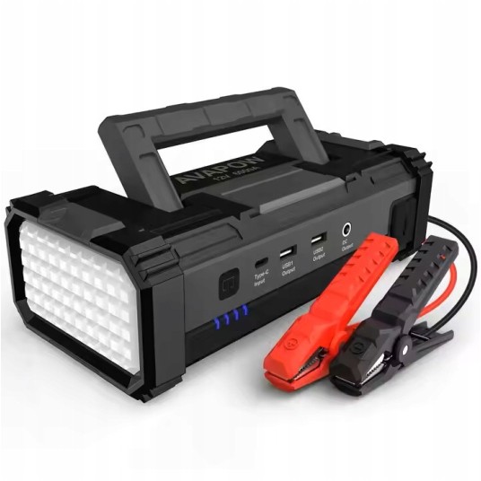 EM Automotive® Jump Starter Booster AVAPOW T8 MAX 6000A 24000 mAh 88,8 Wh z Latarką -zdjęcie numer 9