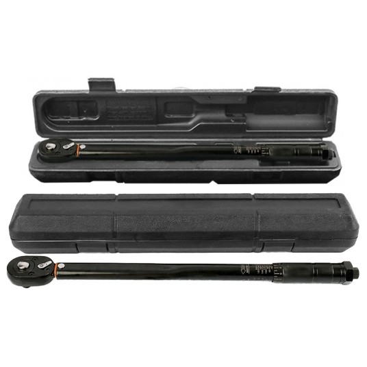 EM Automotive® Klucz Dynamometryczny 1/2 Cala 12,5 mm 28 do 210 Nm CrV Dwustronny Czarny -zdjęcie numer 3