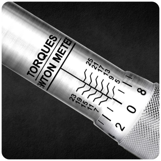 EM Automotive® Klucz Dynamometryczny 1/4 Cala 6,35 mm 5 do 25 Nm CrV Dwustronny do Kół -zdjęcie numer 7