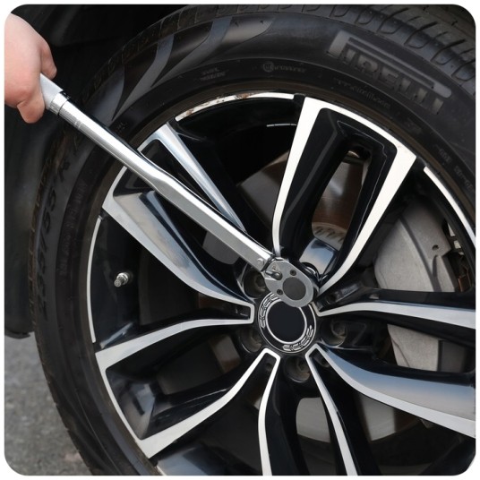 EM Automotive® Klucz Dynamometryczny 1/4 Cala 6,35 mm 5 do 25 Nm CrV Dwustronny do Kół -zdjęcie numer 2