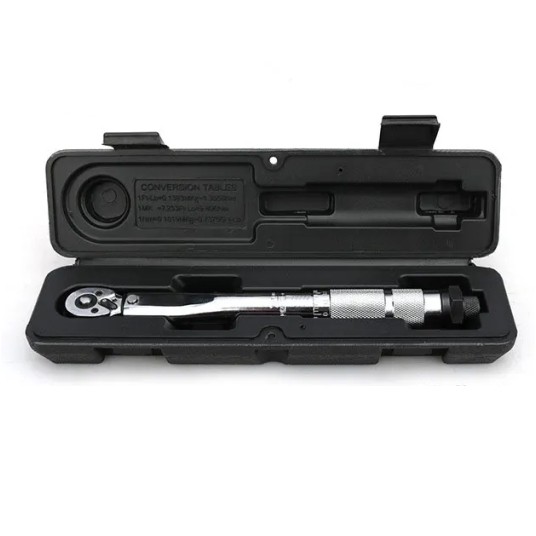 EM Automotive® Klucz Dynamometryczny 1/4 Cala 6,35 mm 5 do 25 Nm CrV Dwustronny do Kół -zdjęcie numer 3