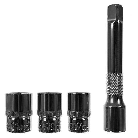 EM Automotive® Klucz Dynamometryczny 28 do 210 Nm Zestaw 1/2 Cala z Nasadkami -zdjęcie numer 2
