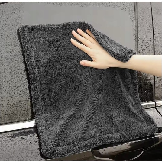 EM Automotive® Mikrofibra 50 × 70 cm Ręcznik do Osuszania i Polerowania Samochodu 1200 g/m² -zdjęcie numer 4