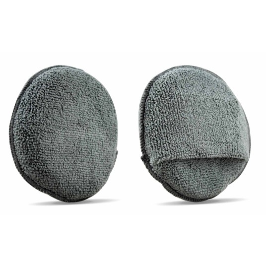 EM Automotive® Pad Polerski z Mikrofibry z Kieszonką Aplikator Detailingowy Szary 1 Sztuka -zdjęcie numer 3