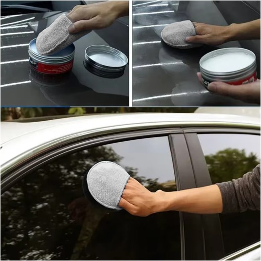 EM Automotive® Pad Polerski z Mikrofibry z Kieszonką Aplikator Detailingowy Szary 1 Sztuka -zdjęcie numer 2