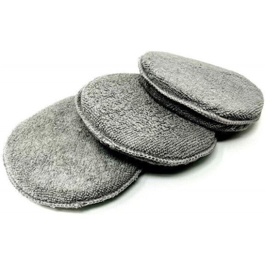 EM Automotive® Pad Polerski z Mikrofibry z Kieszonką Aplikator Detailingowy Szary 1 Sztuka -zdjęcie numer 8