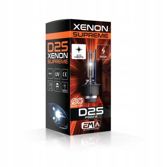 EM Automotive® Palnik Xenon Żarnik D2S 6000K 35W 85V Super White -zdjęcie numer 3