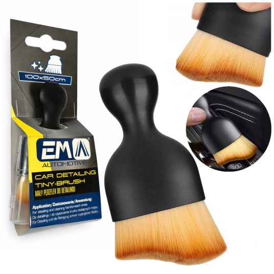 EM Automotive® Pędzel Premium Car do Detailingu i Czyszczenia Auta Miękka Szczotka -zdjęcie numer 1
