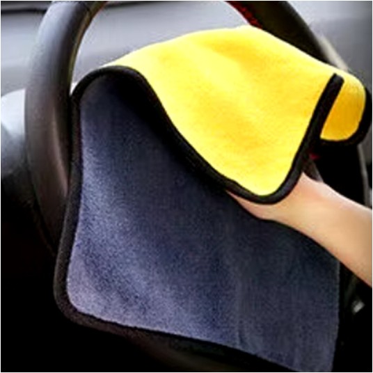 EM Automotive® Ręcznik z Mikrofibry 40x60 cm 600 GSM do Osuszania i Polerowania Auta -zdjęcie numer 3