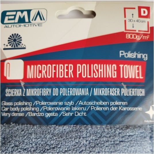 EM Automotive® Ręcznik z Mikrofibry 800 GSM 30x40 cm do Osuszania i Polerowania -zdjęcie numer 4