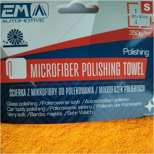 EM Automotive® Ściereczka z Mikrofibry 350 GSM Detailing Bez Rys i Smug do Auta -zdjęcie numer 4