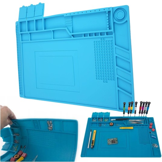 EM Automotive® Silikonowa Mata Serwisowa do Lutowania 30 × 45 cm -zdjęcie numer 1