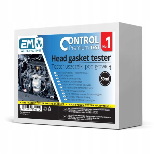 EM Automotive® Tester Szczelności Uszczelki pod Głowicą CO2 z Płynem i Adapterem 25 do 55 mm 25 Test -zdjęcie numer 2