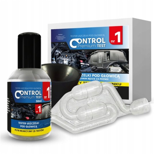 EM Automotive® Tester Szczelności Uszczelki pod Głowicą CO2 z Płynem i Adapterem 25 do 55 mm 25 Test -zdjęcie numer 1