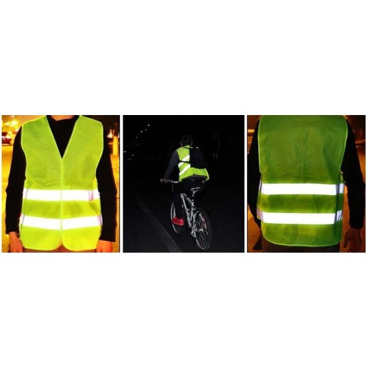 EM Automotive® Uniwersalna Kamizelka Odblaskowa Samochodowa Drogowa Ostrzegawcza Rowerowa -zdjęcie numer 8