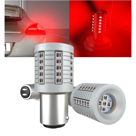 EM Automotive® Żarówka LED P21/5W 40 LED CSP SMD Czerwona do Światła Stop 1 Sztuka -zdjęcie numer 2