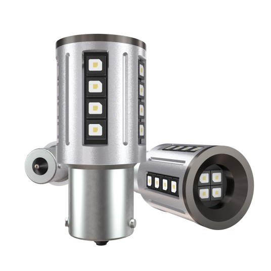 EM Automotive® Żarówka LED P21W BA15S S2 24 Diod SMD 3838 2350 LM CANBUS do Światła Wstecznego i DRL -zdjęcie numer 1