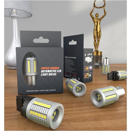 EM Automotive Żarówka LED S1 P21W 1156 Biała -photo number 2
