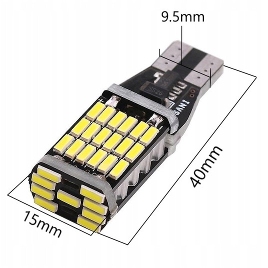 EM Automotive Żarówka LED S1 W16W T15 W2,1x9,5d -photo number 2