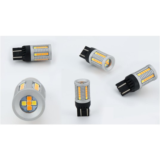 EM Automotive Żarówka LED S1 W21/5W 7443 Biała -photo number 4
